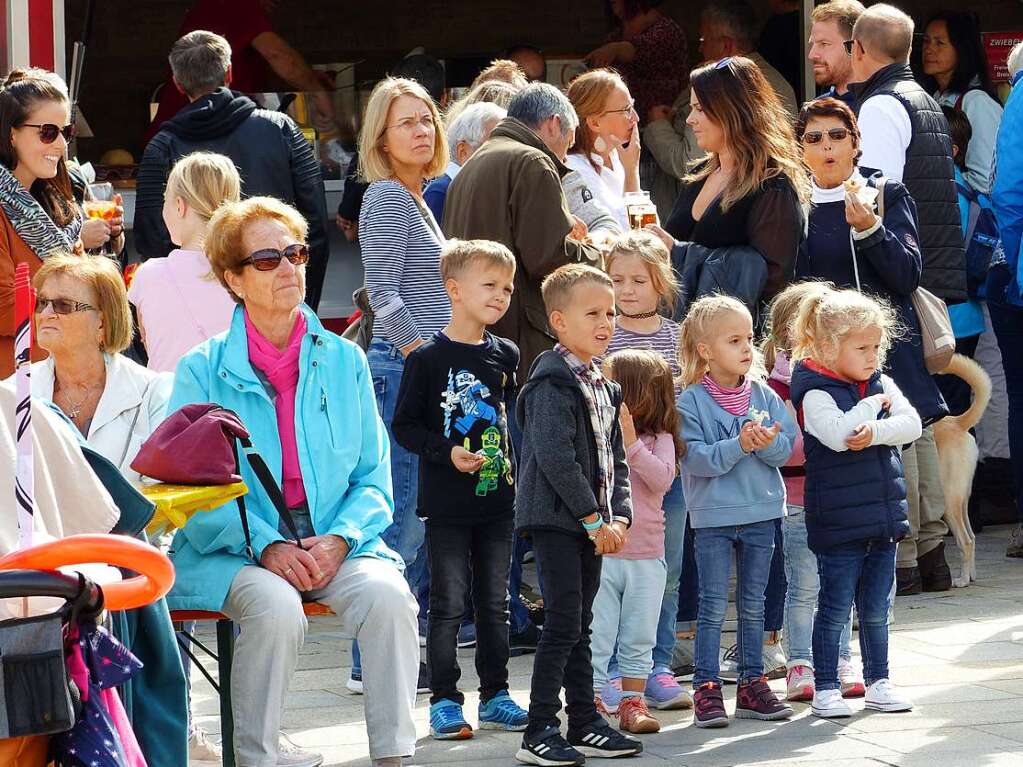 Am Samstagabend rockte Funrise die Bhne am Marktplatz. Am Sonntag bernahmen unter anderem Storl and Friends, Fees Ballettschule und 