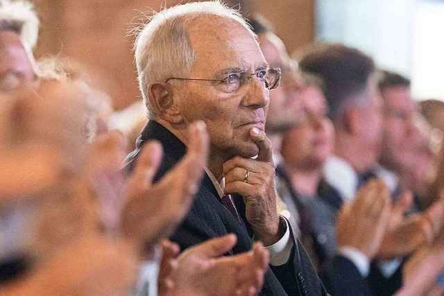 Wolfgang Sch�uble feiert in Offenburg den 80. Geburtstag