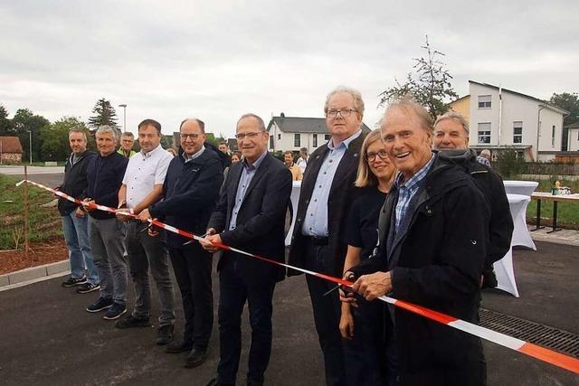 Neubaugebiet Obere Mhle mit 41 Baupltzen ist offiziell eingeweiht