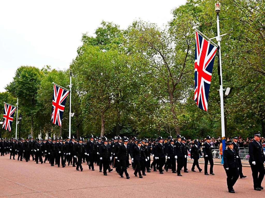 Die Polizei in London bereitet sich auf das Groereignis vor.