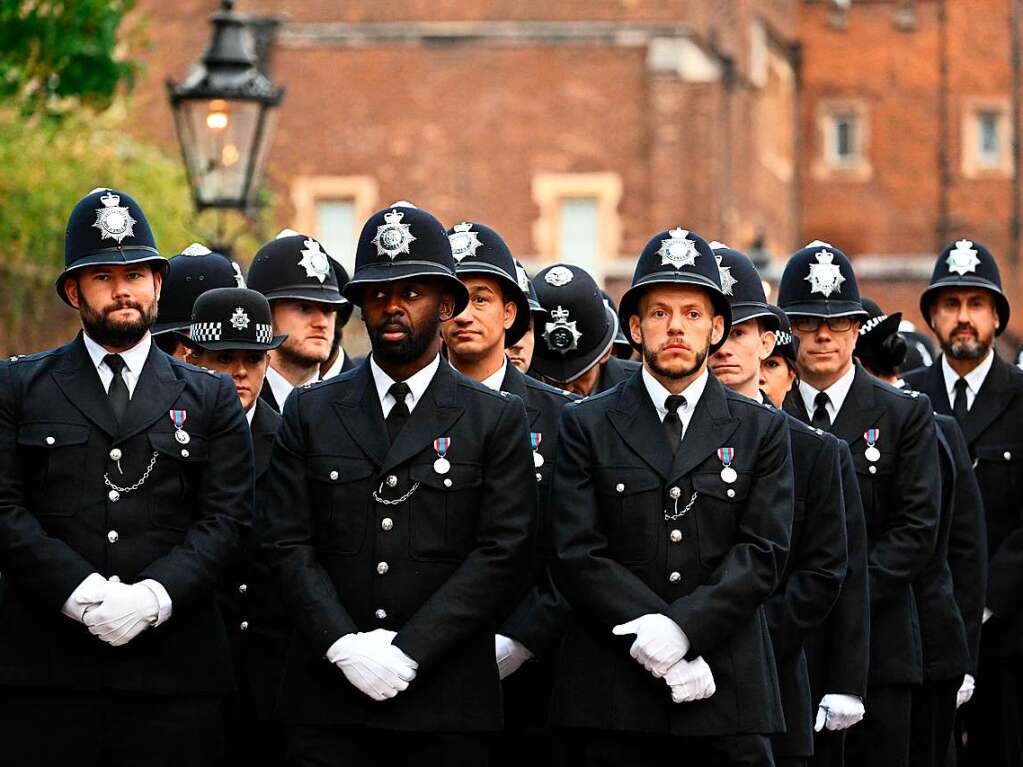 Die Polizei in London bereitet sich auf das Groereignis vor.