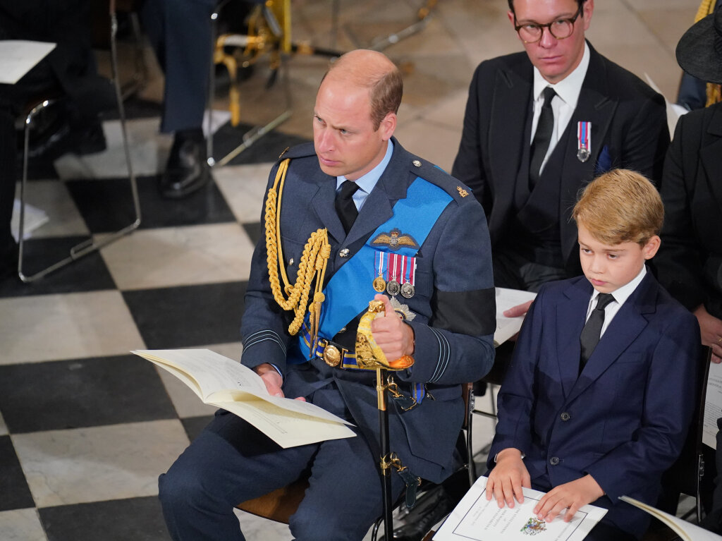 Prinz William mit seinem Sohn Prinz George