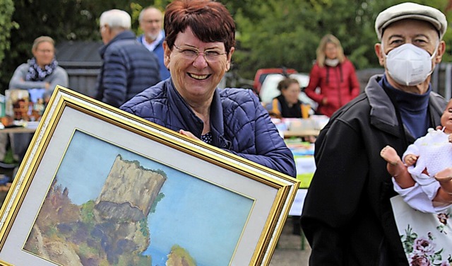 Kunst, Spielzeug und viele anderen Din...oen Herbstflohmarkt in Oberrimsingen.  | Foto: Eva Buchholz