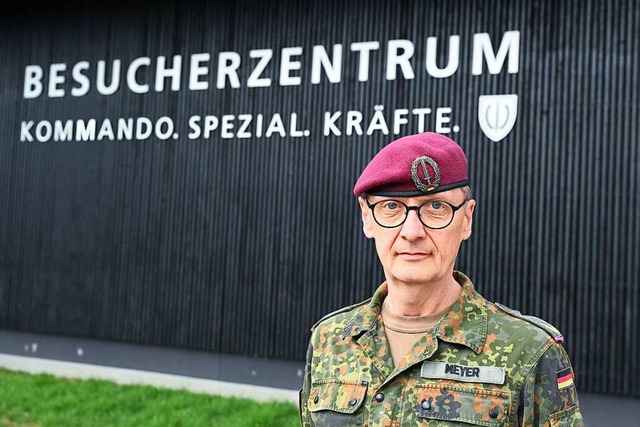 Brigadegeneral Ansgar Meyer, Kommandeu...herzentrum des Kommando Spezialkrfte.  | Foto: Bernd Weibrod (dpa)