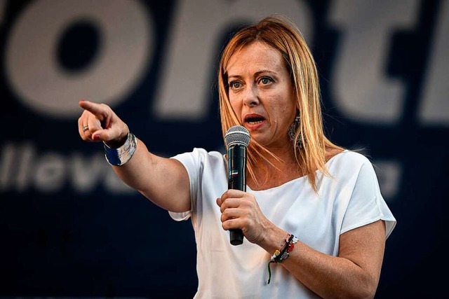 Giorgia Meloni hatte 2012 die &#8222;Fratelli d&#8217;Italia&#8220; gegrndet.  | Foto: PIERO CRUCIATTI (AFP)