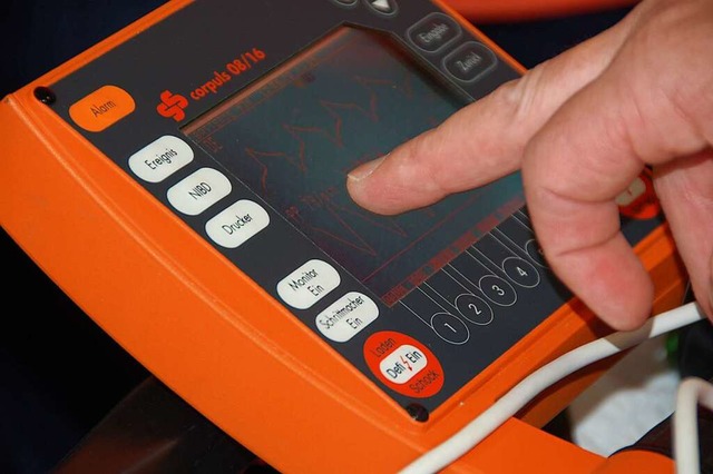 Ein Defibrillator  | Foto: Marius Alexander