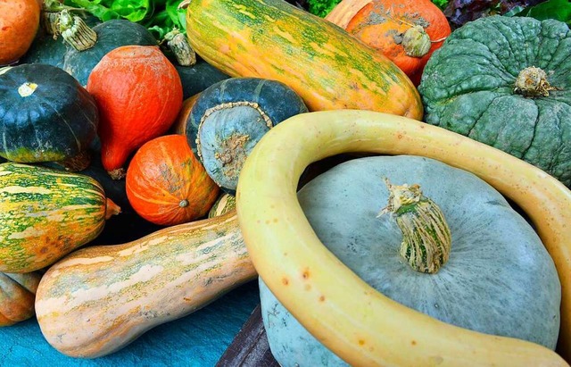 Krbissuppe wird beim Herbstmarkt auch serviert.  | Foto: Michael Bamberger