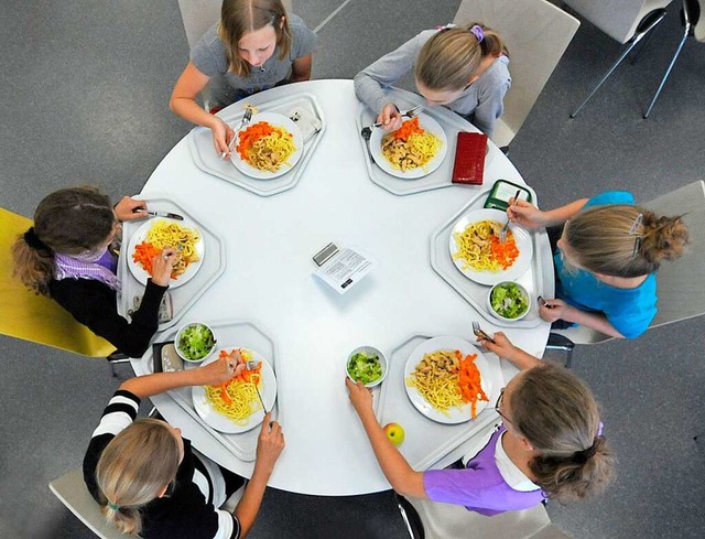 Das Essen in Privatschulen, wie im Mon...ern und Schler ziemlich gut bewertet.  | Foto: Michael Bamberger