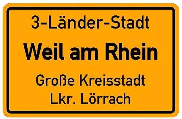 Heit jetzt offiziell 3-Lnder-Stadt: Weil am Rhein  | Foto: Stadtverwaltung