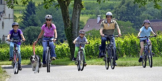 Der Rmer-Radweg ist je nach Etappe fr Familien gut geeignet.  | Foto: Elias Danner
