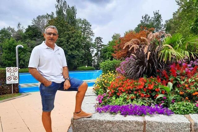 Der Herbst kndigt sich an, doch das Freibad in Grenzach-Wyhlen ist noch offen