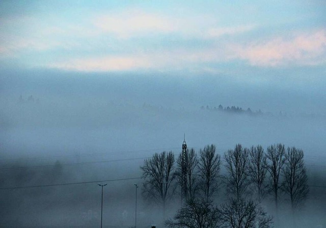 Die Morgenstimmung im nebligen  Schwr...ie Stimmung beim BZ-Check eher dster.  | Foto: Helmut Kohler