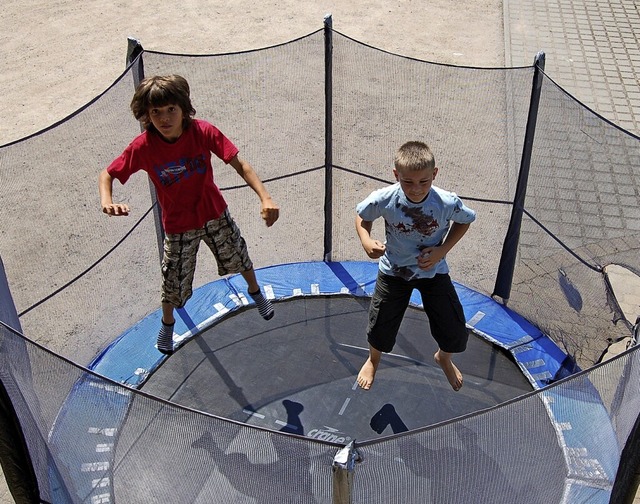 &#8222;Lernen und Bewegung gehren unt... dann auch ein Trampolin. (Symbolbild)  | Foto: Petra Mller