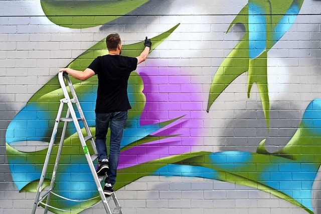 Graffiti-Knstler Boa One aus Berlin  | Foto: Thomas Kunz