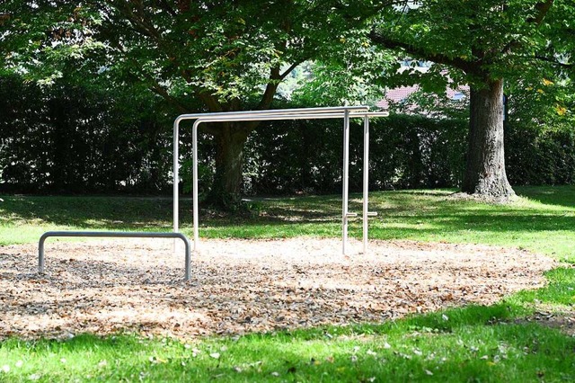 Im Rosenpark entsteht  ein neuer Fitness-Trail.  | Foto: Wolfram Khli