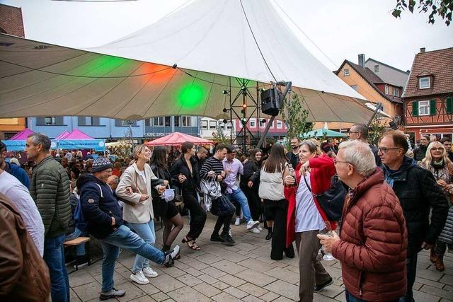 Tolle Stimmung, aber kein Besucherrekord beim Weinfest in Offenburg