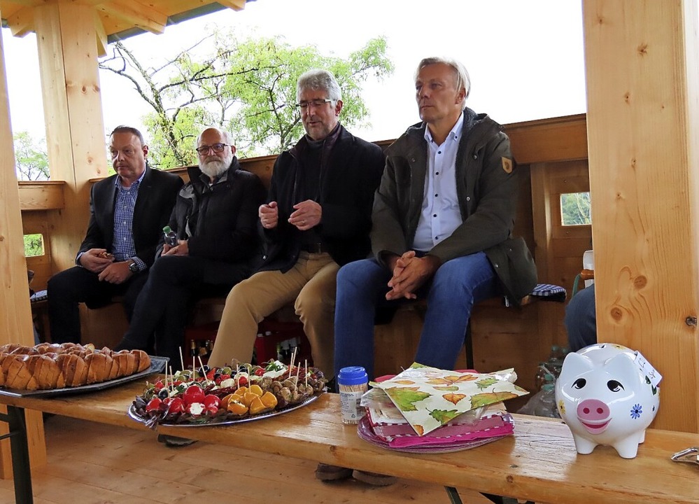 Talk im Turm (von links): Stefan Tussi...er Thater und CDU-Stadtchef Uwe Planko  | Foto: Gerd Leutenecker