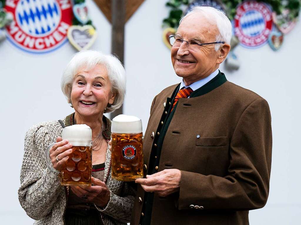 Edmund Stoiber (CSU), ehemaliger bayerischer Ministerprsident, und seine Frau Karin