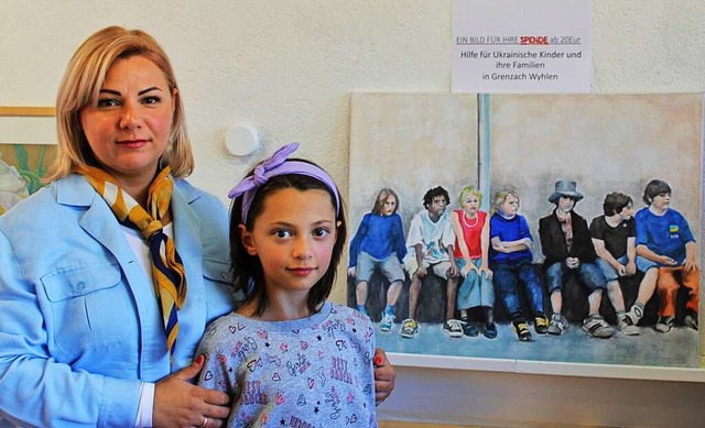 Polina Prykhodko und Tochter Ulyana su... neuen Bild fr weitere Untersttzung.  | Foto: Rolf Reimann