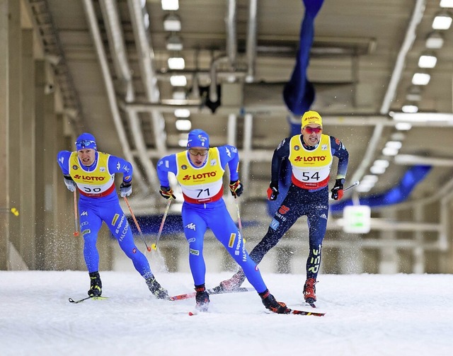 Ist das die Zukunft des Wintersports? ...rint-DM in der  Skihalle  von Oberhof.  | Foto: Christian Heilwagen/Imago