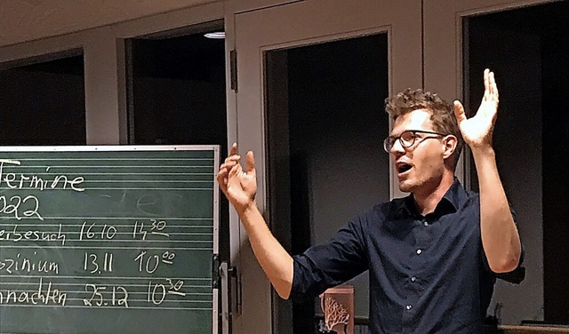 Der neue Chorleiter Sebastian Neumann  | Foto: Peter Meister