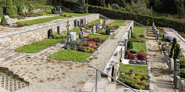 Der Friedhof in Obersimonswald weist v... noch 16 Prozent Erdbestattungen gibt.  | Foto: Gabriele Zahn