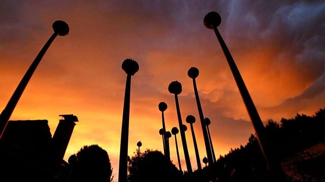 Mammatus: Wolkenspektakel bei Seelbach  | Foto: Harald Kurz