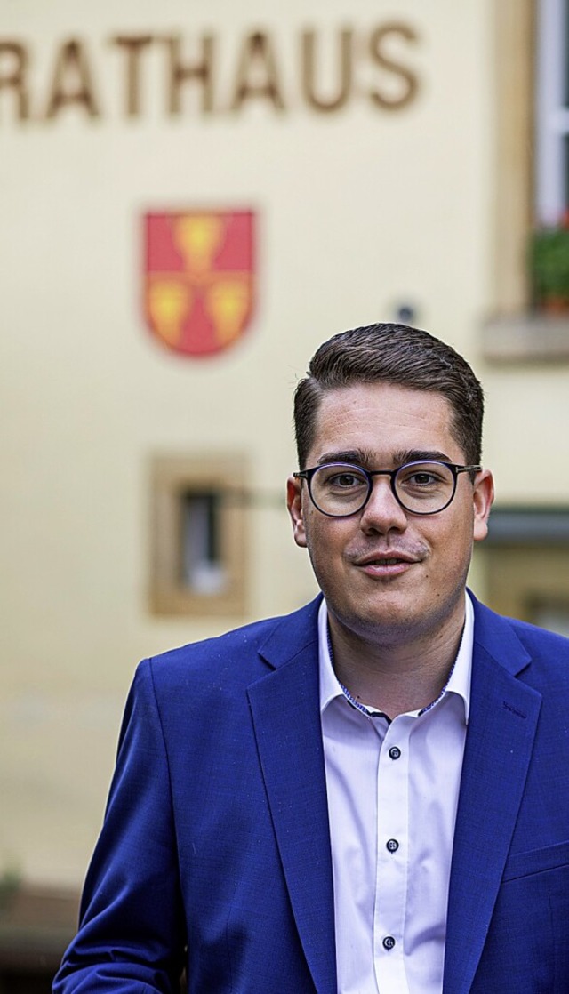 Lukas Mahler hat an der Verwaltungshoc... war bisher Kmmerer in Pfaffenweiler.  | Foto: Hubert Gemmert