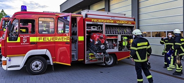 Die Marcher Feuerwehr zeigt am Sonntag ihr Equipment.  | Foto: Hubert Gemmert