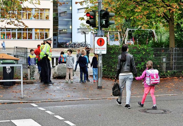 Das Verkehrsverhalten von Kindern und ...en der Freiburger Polizei. Symbolbild.  | Foto: Thomas Kunz
