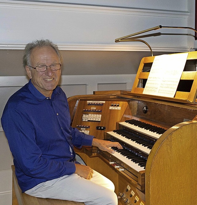 Florian Metz an der Orgel   | Foto: Aaron Hohenfeld