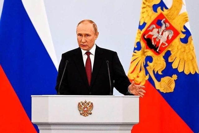 Putin erklrt vier ukrainische Gebiete zu russischem Staatsgebiet
