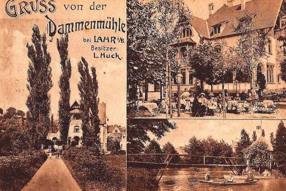 Das Gasthaus Dammenmühle auf historischen Ansichtskarten (Foto: Manfred Eble)