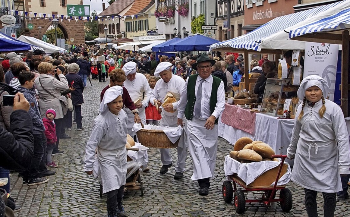 Zum dritten Mal feiert Endingen nach 2...tober seinen Brotmarkt mit Festumzug.   | Foto: Ilona Huege