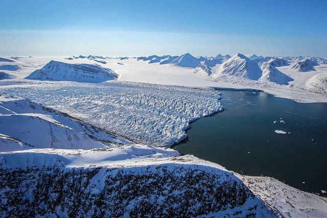 Der Kronebreen-Gletscher in Norwegen.  | Foto: Katrin Lindbaeck