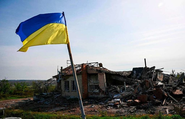 Im Osten der Ukraine &#8211; hier Nhe...ch der illegalen Annexion der Gebiete.  | Foto: JUAN BARRETO (AFP)