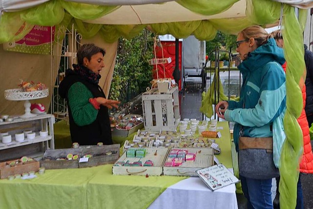 Am Wochenende fand der Kunsthandwerkermarkt in Kandern-Holzen statt.  | Foto: Yvonne Siemann