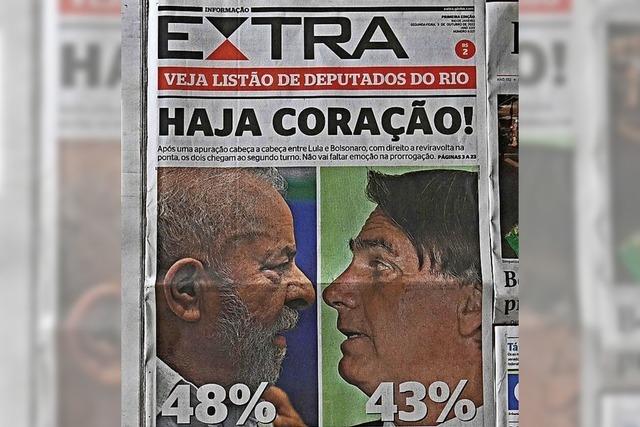 Bolsonaro zwingt Lula in die Stichwahl