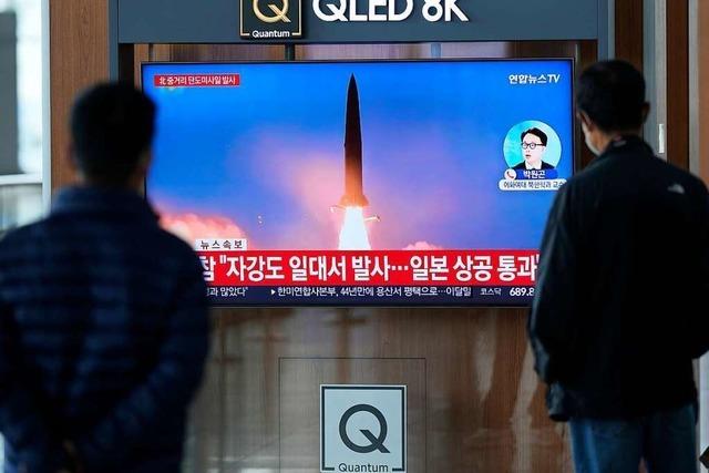 Nordkorea feuert ballistische Mittelstreckenrakete ber Japan