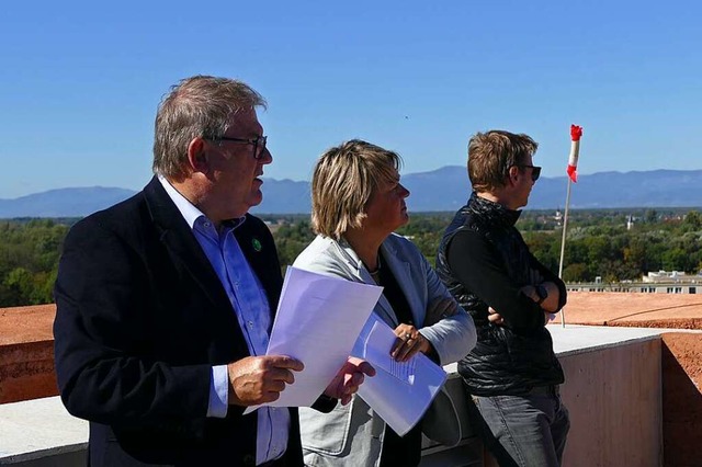 Blickten zurck auf 164 Tage  Landesga...uster, Andrea Leisinger und Nils Degen  | Foto: Marlon Tritschler