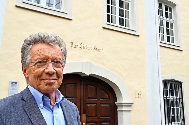 Karl-Reinhard Volz, Vorsitzender der W...burg mit Sitz im Haus Zur Lieben Hand.  | Foto: Thomas Kunz