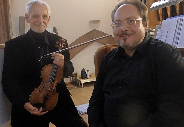 Das  Rheinberger-Duo:  Stefan Pll (rechts) und Holger Schrter-Seebeck  | Foto: Bianca Flier