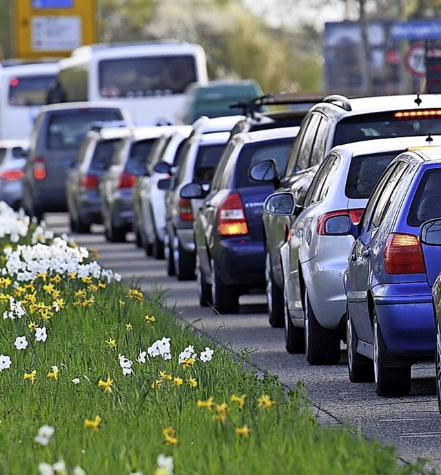 Verkehrschaos soll in Mahlberg vermieden werden.  | Foto: Patrick Seeger (dpa)