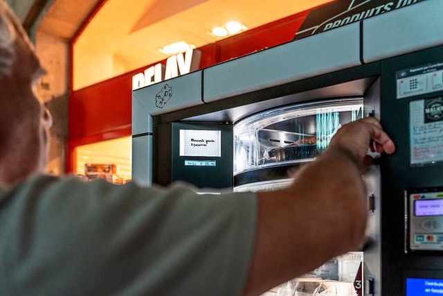 Ganz Mahlzeiten kann man sich aus solchen Automaten ziehen.  | Foto: Anne Telw