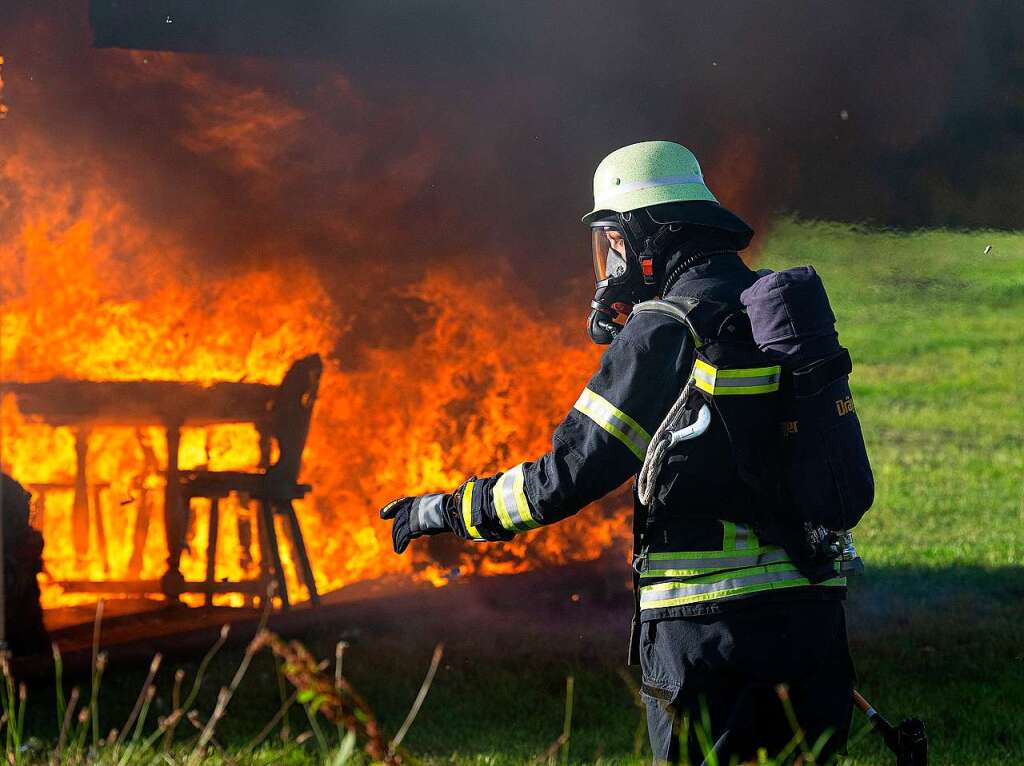 Feuerwehr zum Erleben und Anfassen gab es beim Tag der Feuerwehr in Gndelwangen.