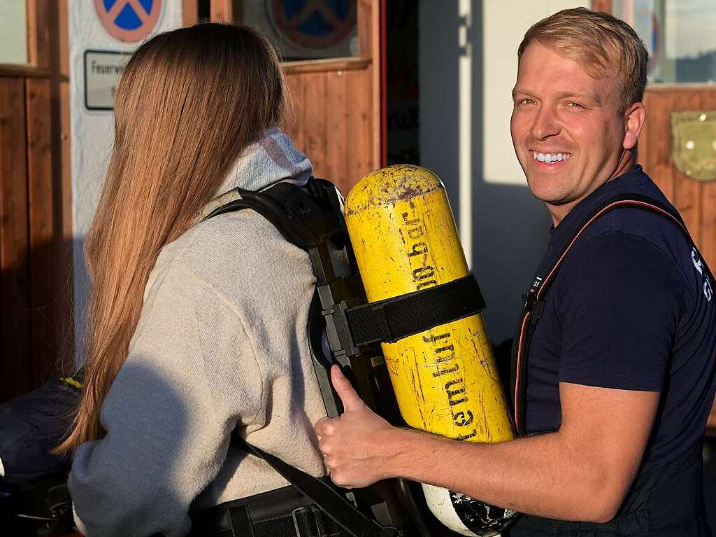 Feuerwehr zum Erleben und Anfassen gab es beim Tag der Feuerwehr in Gndelwangen.