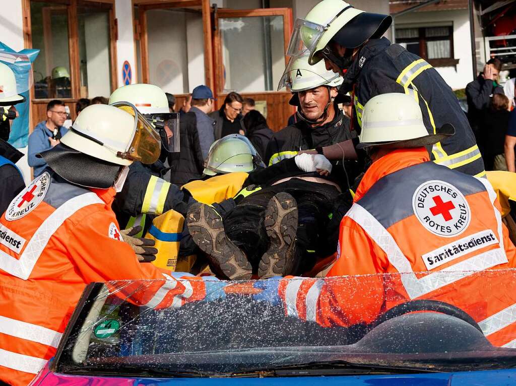 Feuerwehr zum Erleben und Anfassen gab es beim Tag der Feuerwehr in Gndelwangen.