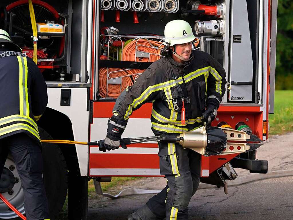 Feuerwehr zum Erleben und Anfassen gab es beim Tag der Feuerwehr in Gndelwangen.