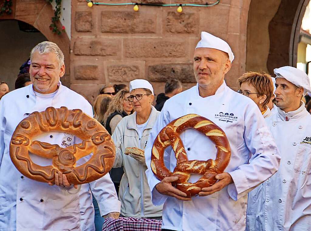 Ein Fest frs Bckerhandwerk: Impressionen vom dritten "Alemannischen Brotmarkt" mit groem Festumzug am Wochenende in Endingen.