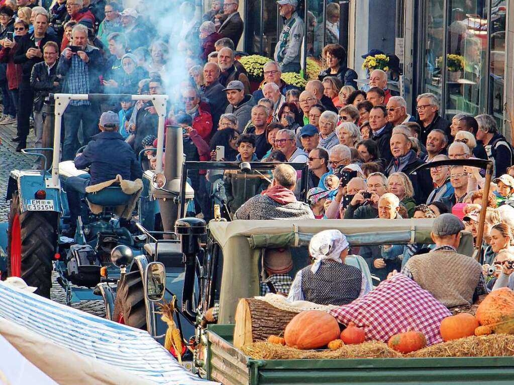 Impressionen vom dritten "Alemannischen Brotmarkt" mit groem Festumzug am Wochenende in Endingen.